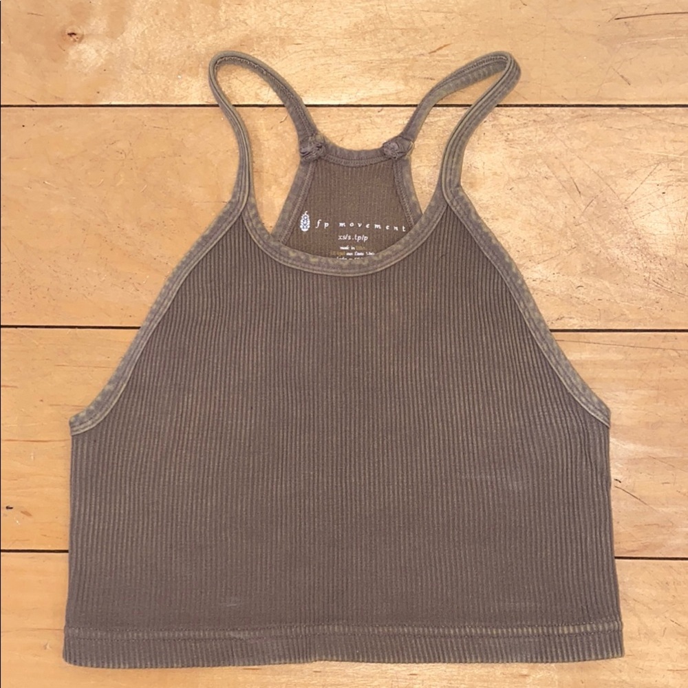 FP Movement Happiness Runs Crop Tank Top in Brown